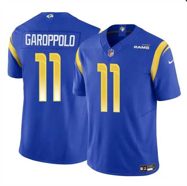 Men & Women & Youth Los Angeles Rams #11 Jimmy Garoppolo Blue 2024 F.U.S.E. Vapor Untouchable Football Stitched Jersey->los angeles rams->NFL Jersey